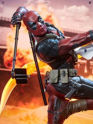 SIDESHOW EXCLUSIVE DEADPOOL Heat-Seeker PREM FORMAT FIGURE STATUE X-MEN..not XM - Picture 4 of 12