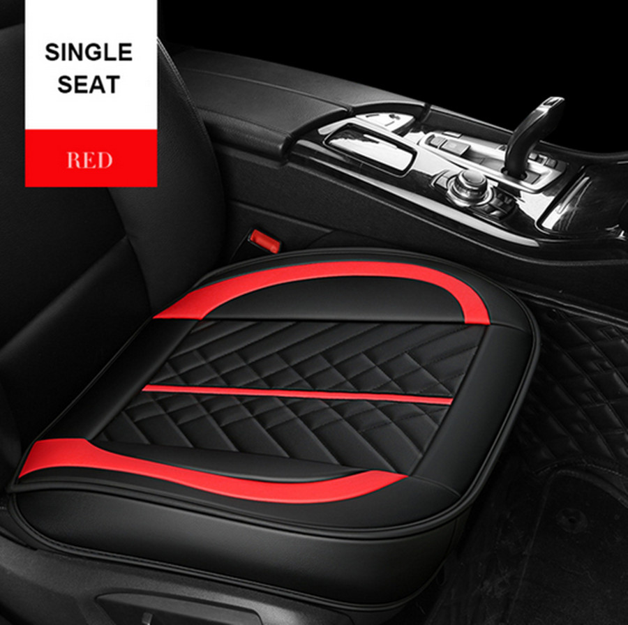 Front Car Seat Cover Cushion Protector Full Surround PU Leather Accessories
