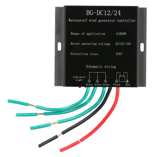 Wasserdichte Windturbine Generator-Laderegler Regulator DC 12V / 24V 800W IP67 - Bild 9 von 12