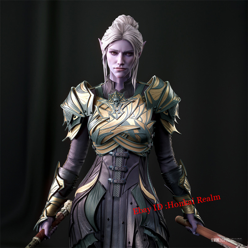 1/8 Baldur's Gate 3 Minthara Resin Figures Model Unassembled