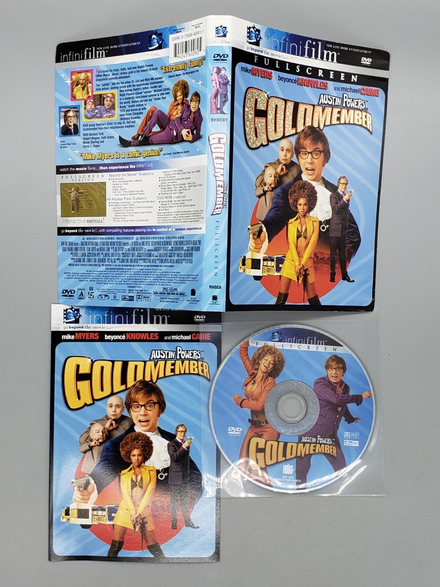 Austin Powers in Goldmember (DVD, 2002) No Case No Tracking