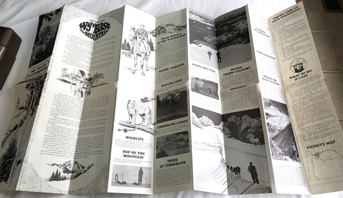 MT 1965. HOOD NATIONAL PARK OREGON WILDERNESS TRAIL MAPA DE REGISTRO DESPLEGABLE C1 - Imagen 3 de 6