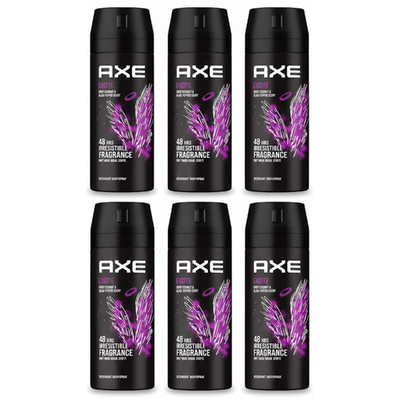6 Pack AXE Excite Men's Deodorant Body Spray 150ml 48H Fresh
