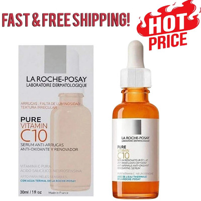 La Roche Posay 10% PURE VITAMIN C SERUM C10 Anti-Wrinkle Concentrate 30ml US~
