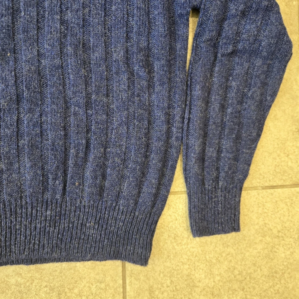 Винтажный свитер J Crew синий размер S 100% шерсть гребец уютный опрятный повседневный - Изображение 3 из 4