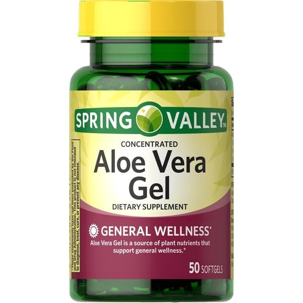 Spring Valley Concentrated Aloe Vera Gel Dietary Supplement, 50