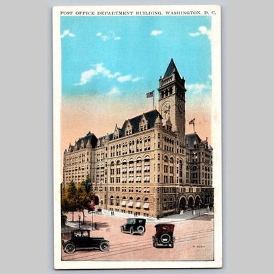 Postcard Post Office Department Building Washington D.C. Architecture