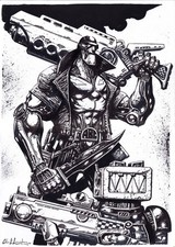 Joe Pineapples and Ro-Jaws Original Hand Drawn Art Clint Langley.