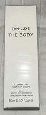 Tan-Luxe The Body Illuminating Self Tan Drops Serum Light/Medium 1.01 Oz NIB