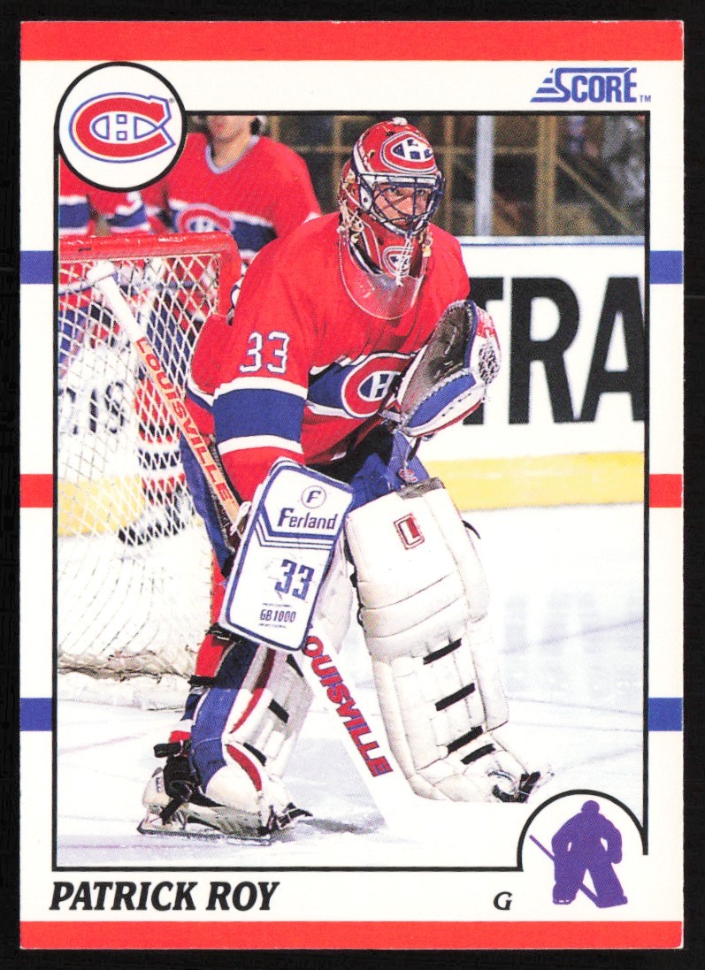 1990-91 Score Canadian Patrick Roy Montreal Canadiens #10