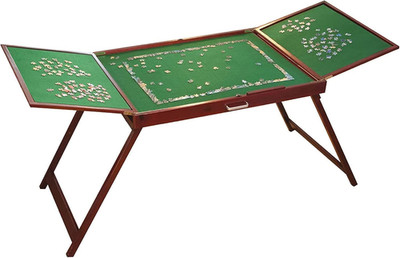 Fold-And-Go Wooden Jigsaw Puzzle Table with Legs Folding Puzzle Board 1500 Piece