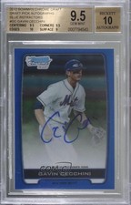 2012 Bowman Draft Chrome Picks Blue Refractor Gavin Cecchini BGS 9.5 Auto 5w7