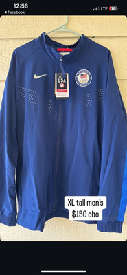 Nike Team USA Paris 2024 Olympic Games Podium Jacket Dri-Fit Blue Women's Large