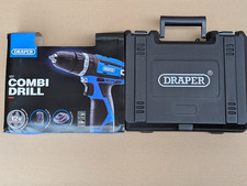 DRAPER 12V COMBI DRILL WITH BATTERY, FAST CHARGER & CASE