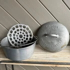 Vintage Wagner Ware No.8 248 Round Drip Drop Roaster W, Trivet