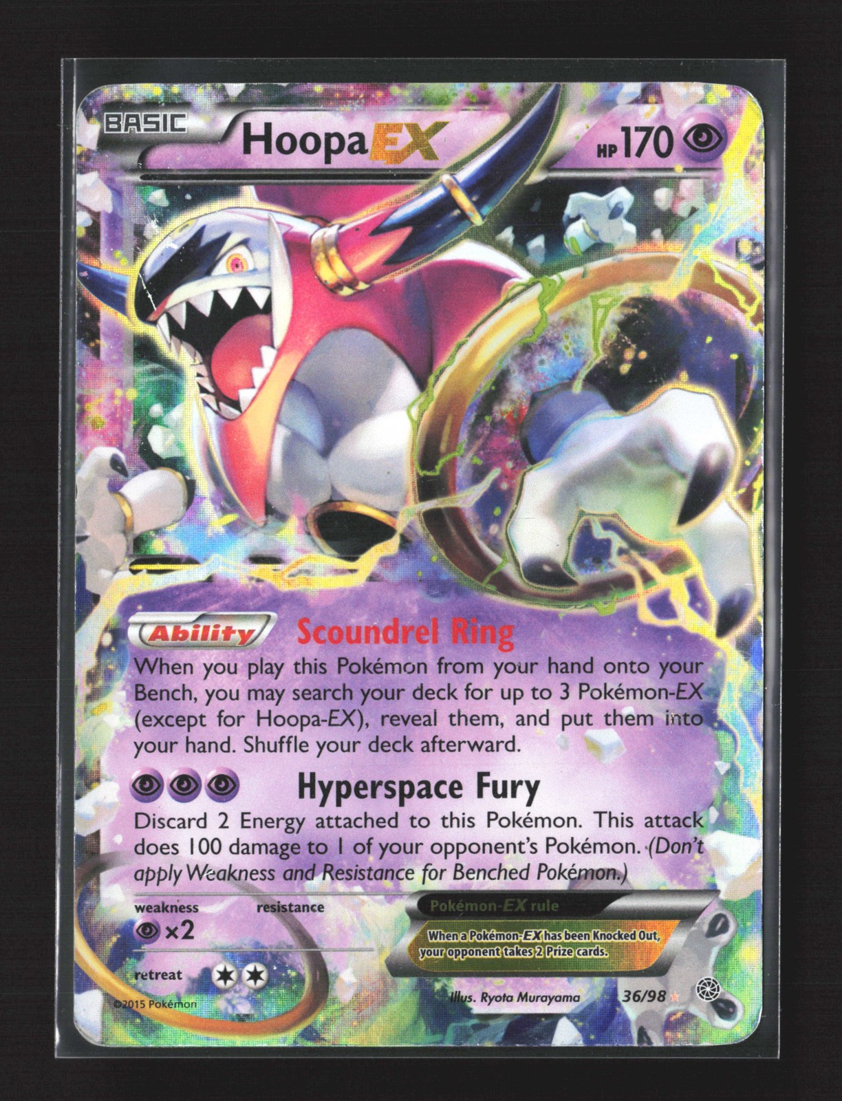 Pokemon XY - Ancient Origins #36/98 Ultra Rare, Holo Hoopa EX