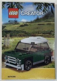 LEGO: Creator Green Mini Cooper Set #40109 USED BUT COMPLETE.