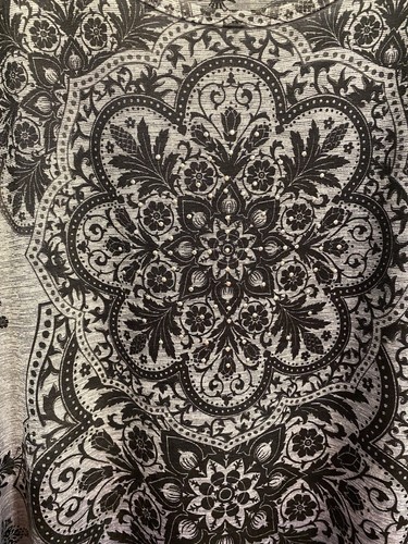 Lavish Brand Damen Übergröße 2X mehrfarbige Paisley Tunika 3/4 Ärmel, Glitzer - Bild 2 von 7