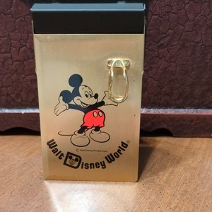 Walt Disney World Productions Notepad in Brass Holder Mickey Mouse Autographs