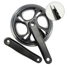 vélo alliage d'aluminium noir roue 48T 165 mm pour vélo pliant