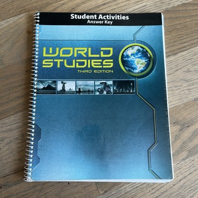 BJU World Studies 3rd Edition Student Activities Answer Key-Gently Used