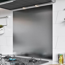 1Mm Thick Stainless Steel Splashback for Kitchen, Brushed Finish, Hob Splashback