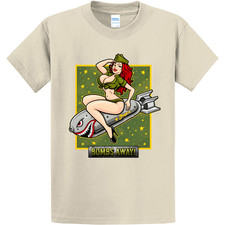 NEW Art Society x Artbag Ink BOMBS AWAY NATURAL Tee Shirt SM-4XLARGE MADE IN USA