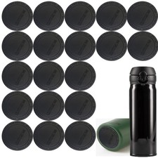 20pcs Rubber Bottoms 2.2 inches in diameter, 0.08 thickness, Black