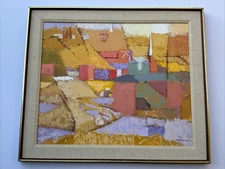 EVERETT MCNEAR PAINTING ABSTRACT MID CENTURY MODERN EXHIBITED MODERNISM LISTED