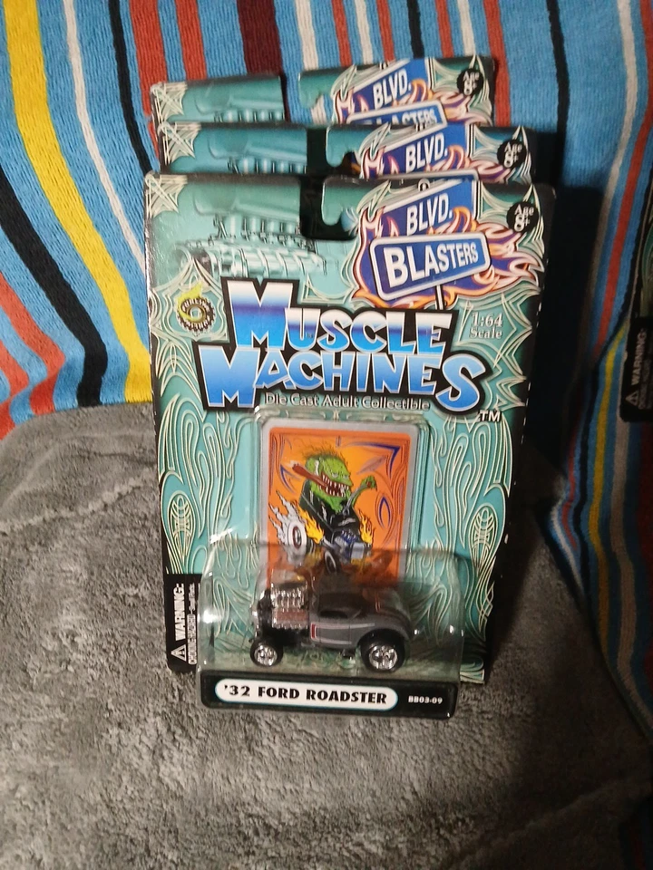 Muscle Machines Blvd. Blasters 1:64 Die Cast Adult Collectible Cars Sealed Lot 7 - Image 4 of 4