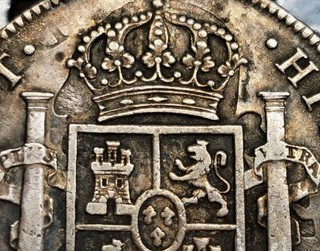 8 Reales 1803 FT GRATIA Carlo IV Messico Errori di conio doppio colpo Molto Rari!