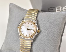 Ebel Classic Ladies Watch 1090124 - 45 Diamonds and 18k Gold Bezel, MOP Dial