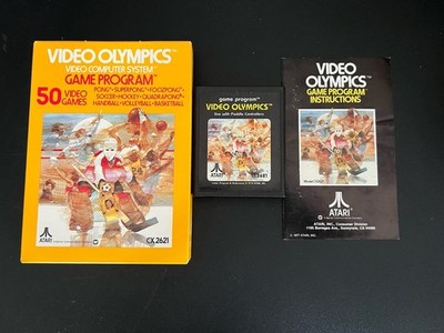 Atari 2600 Video Olympics CIB Complete In Box Manual CX2621