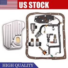 9PCS 4L60E/4L65E Transmission Solenoid Kit For Chevy GMC EPC Shift TCC 3-2 PWM