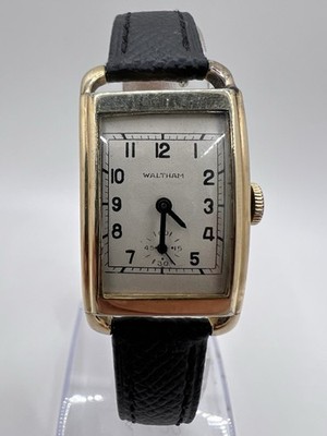 Vintage Rare Waltham Curved Case 10K Gold Filled Manual Wind Men s