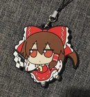 Anime TouHou Project Rubber Strap Keychain Key Ring Pedant Charm Hakurei Reimu