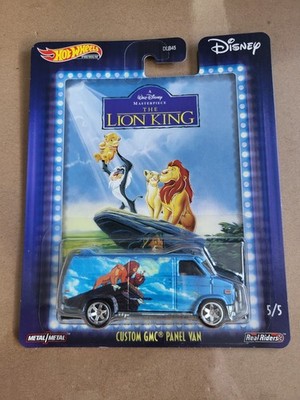 Hot Wheels Premium Custom GMC Panel Van Thie Lion King 5/5 Disney Real Riders