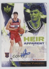 2023-24 Panini Court Kings Heir Apparent Amber 55/75 Tristan Vukcevic Auto 12z3