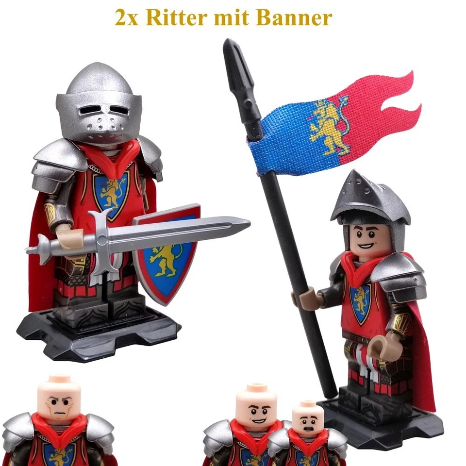 Figuren Set Haus Löwenherz V2 veredelte LEGO® Löwenritter v. Custom Brick Design - Bild 3 von 4