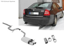  Racinganlage (mit Soundrohr) Skoda Octavia 1Z 2x76mm rund eingerollt