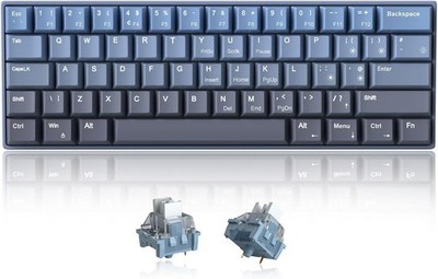 Magegee 60 Mechanical Keyboard Layout Gradient Blue MK-STAR61 General Purpose