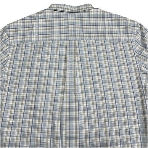 Hombre TIMBERLAND Manga Corta Algodón Azul Cuadros Camisa Informal XL - Imagen 12 de 12