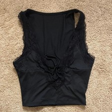 Forever 21 Y2K Womens Lace Trim Camisole Tank...