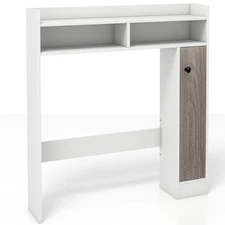 Floor Storage Organizer Over the Toilet Bathroom Cabinet w/ Adjustable Shelves