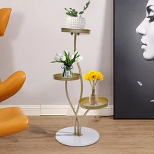 Indoor Flower Pot Display Rack Corner 3 Tier Plant Stand Holder for Living Room