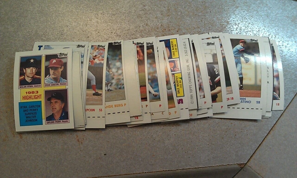 1984 Topps Baseball MLB OVERSIZE PLUS MISCUT Oddball Cards WOW YOU PICK - Image 3 of 4