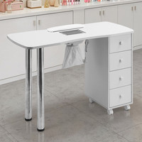 WeißEr Werkbank ManiküRetisch Nageltisch Mit Werkbank Staubabsaugung 120X47X80