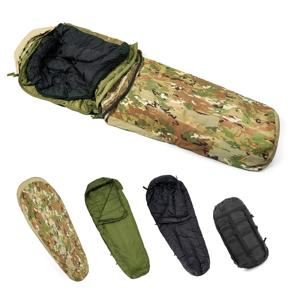 MT Army Military Modular Sleeping Bags System, Multi Layered with