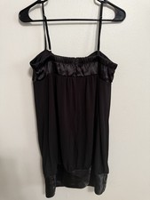 Black Sequins Dress, Size L, Short Sleeve, Round Neck, Lined, Evening Party