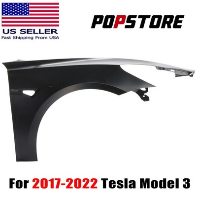 For Tesla Model 3 2017-2023 Front Passenger Side Fender TA1241100 W/Code PBSB